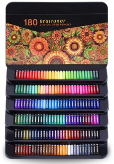 Gekleurde Potloden Professionele Set Van 180 Kleuren, soft Wax-Gebaseerd Cores Ideaal Voor Tekening Art Schetsen Shading & Coloring Blikken Doos