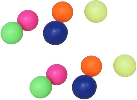 Gekleurde premium rubber beach balletjes - 10x stuks - dia 4 cm - reserve ballen - Beachballsets Multikleur