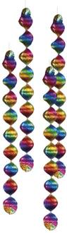 Gekleurde spiralen rainbow Multikleur - Print