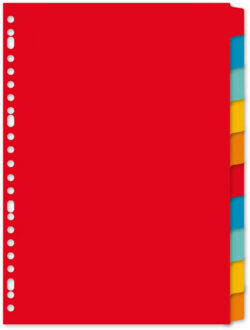 Gekleurde tabbladen - A4 formaat - 30x stuks - scheidings bladeren