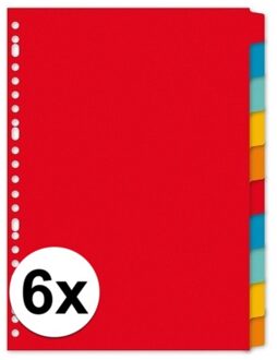 Gekleurde tabbladen A4 met 60 tabs