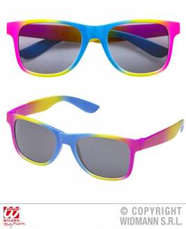 Gekleurde zonnebril voor volwassenen - Verkleedattribuut