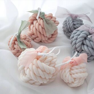 Geknoopt Siliconen Mal Voor Kaars Maken Geurkaars Mold Handgemaakte Aromatherapie Gips Zeep Mallen Chocolade Cakevorm F