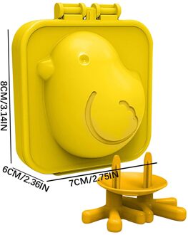 Gekookt Ei Mold Leuke Kip Cartoon 3D Ei Ring Mold Handy Cute Dierlijke Vorm Decoratie Fabrikant Cutter Decoratie Ei Tool