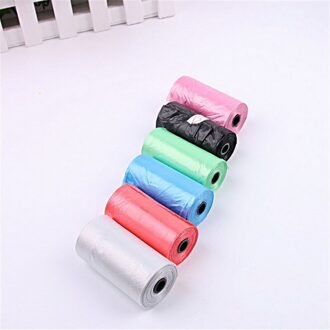 Gekwalificeerde Delicate 10 Roll Afbreekbaar Hond Afval Kak Tas Met Printing Doggy Bag