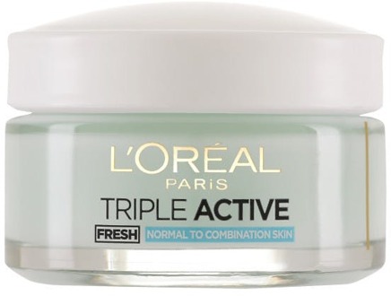 Gel Crème L'Oréal Paris Triple Active Fresh Gel Cream Day Normal Combination skin 50 ml