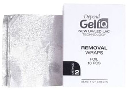 Gel iQ Removal Wraps Foil Method 2 10 pcs