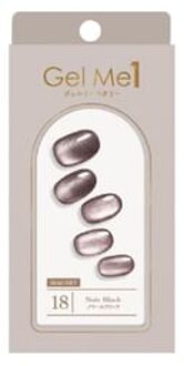 Gel Me 1 Nail Art Stickers 18 Noir Black (Magnet) - 30 pcs