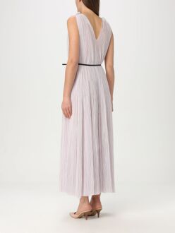 Gelaagd Midi-jurk V-hals Mouwloos Lila