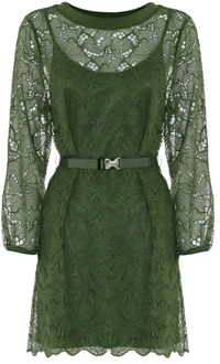 Gelaagde kanten jurk Kocca , Green , Dames - 2Xl,Xl,L,M,S,Xs