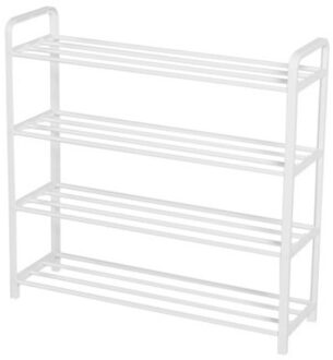 Gelakt Schoenenrek Gratis Ponsen Huishoudelijke Ruimtebesparend Multifunctionele Schoen Kast Montage Eenvoudige Multi-layer Opbergrek