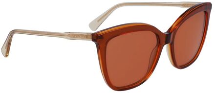 Gele Acetaat Zonnebril Geel - One Size