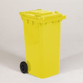 Gele Afvalcontainer – 240 Liter, Hdpe Kunststof