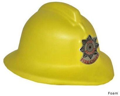 Gele brandweerhelm kind foam Geel - Beige - Creme