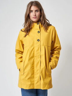 Gele dames regenjas zoutelande - Geel - 40