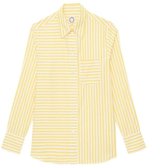 Gele Gestreepte Maureen Shirt Ines De La Fressange Paris , Yellow , Dames - M,S,Xs
