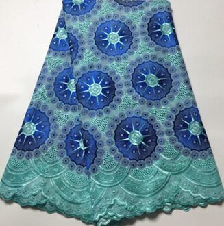 Gele Kant Stof Laatste Met Voorraad Borduren Afrikaanse Katoen Voile Kant Populaire Dubai Stijl Voor Party Dress YAX313 AS PIC8