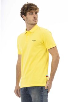 Gele Katoenen Polo Shirt voor Mannen Goud