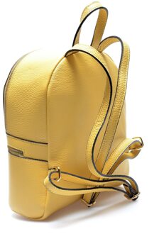 Gele Leren Tas Geel - One Size