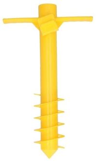 Gele parasolstandaard voor in de grond 40 cm - Parasolvoeten Geel
