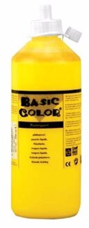 Gele plakkaatverf tube 500 ml - Hobbyverf Geel