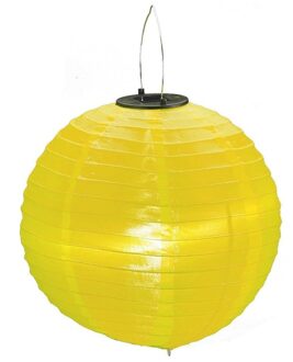 Gele solar lampionnen op zonne energie 30 cm