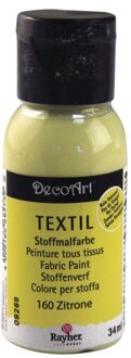 Gele stoffenverf 34 ml DecoArt - Hobbyverf Geel