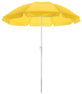 Gele strand parasol van polyester 145 cm - Parasols Geel