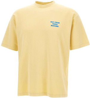 Gele T-shirts en Polos Drole de Monsieur , Yellow , Heren - Xl,L