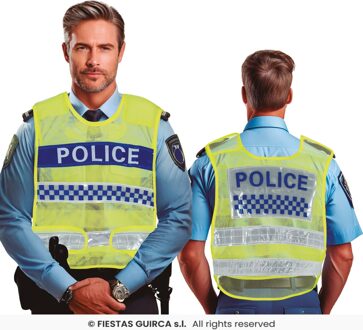 Gele Verkeerspolitie Vest Volwassenen Geel - Beige - Creme