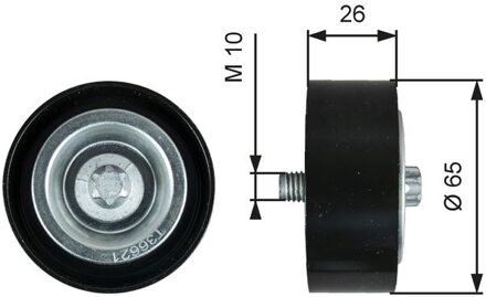 Geleide rol/omdraairol v-snaren