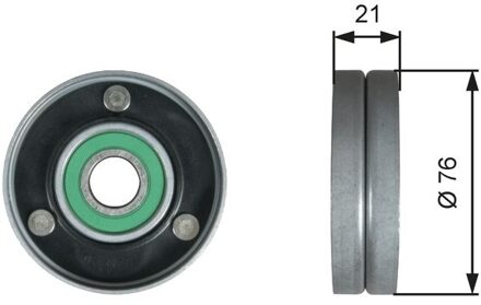 Geleide rol/omdraairol v-snaren