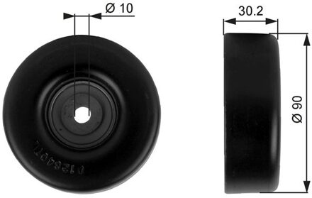 Geleide rol/omdraairol v-snaren
