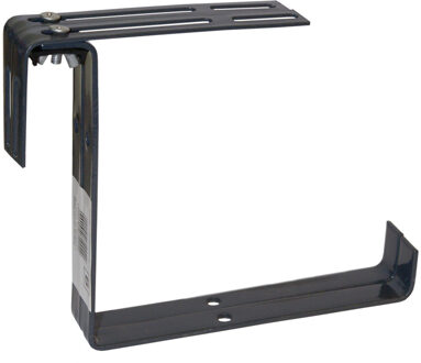 Geli Balkonbeugel - 2x - voor railing t/m 14 cm - grijs - bloem/plantenbakken ophang beugel