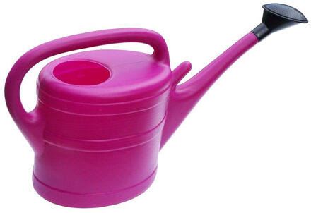 Geli Gieter met broeskop - fuchsia roze - kunststof - 10 liter - 56 cm - Gieters