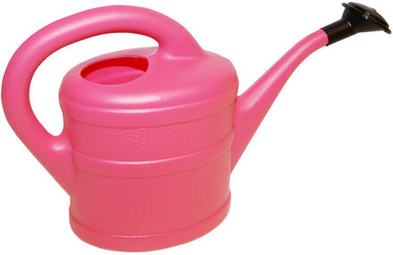 Geli Gieter met broeskop - roze - kunststof - 1 liter - 27 cm