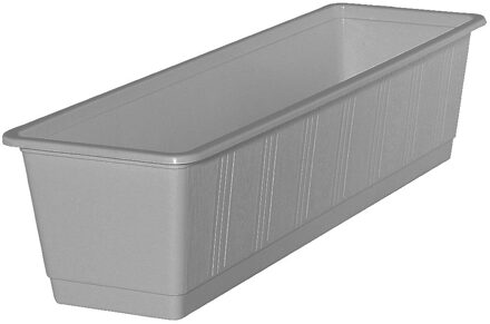 Geli Plantenbak/bloembak - lichtgrijs - rechthoekig - 60 x 17,5 x 14,5 cm