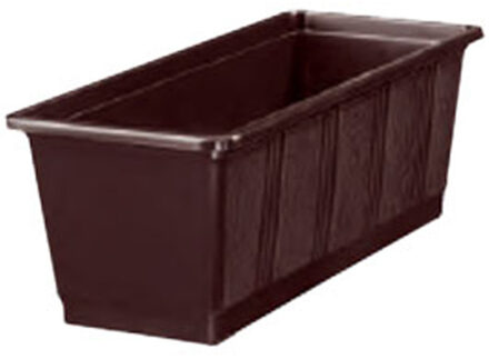 Geli Plantenbak - bruin - rechthoekig - kunststof - 60 x 17 x 14 cm - Plantenbakken