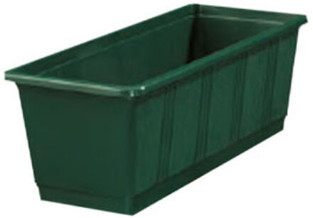 Geli Plantenbak - donkergroen - rechthoekig - 40 x 17,5 x 14,5 cm - Plantenbakken