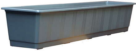 Geli Plantenbak - grijs - rechthoekig - kunststof - 80 x 17,5 x 14,5 cm