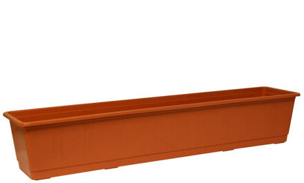 Geli Plantenbak - terracotta - rechthoekig - kunststof - 80 x 17,5 x 14,5 cm