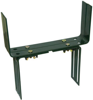 Geli Verstelbare muurbeugels - 2x - metaal - balkon haken - 12 t/m 23,5 cm - donkergroen