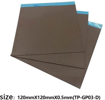 Gelid TP-GP03 De Cutting-Edge Thermische Pad 120X120Mm Voor Cpu Gpu Processor Cooling Thermische Pad 6.2W/Mk Originele Authentieke Pad 120x120x0.5mm