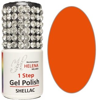 Gellak 62-Fleurig Oranje met Effen Finish -62