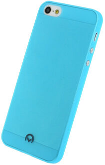 Gelly TPU Backcover voor de iPhone SE (2016) / 5S / 5 - Neon Blue