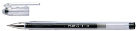 Gelschrijver PILOT G1 zwart 0.4mm Transparant