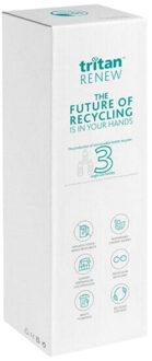 Geluid tritan 800ml waterfles - maat One size Wit