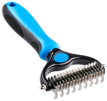 Geluidsarme Huisdier Droger Hond Grooming Kam Elektrische Huisdier Kat Föhn Gooming Borstel Kat Föhn En Kam Dier grooming Droger Pet Comb blauw S