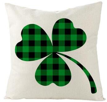 Gelukkig St Patricks Dag Pluche Zacht Kussen Cover Case Klaver Kussen Gevallen Home Decor Lucky Weide Kussen Speelgoed