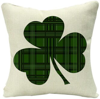 Gelukkig St Patricks Dag Pluche Zacht Kussen Cover Case Klaver Kussen Gevallen Home Decor Lucky Weide Kussen Speelgoed